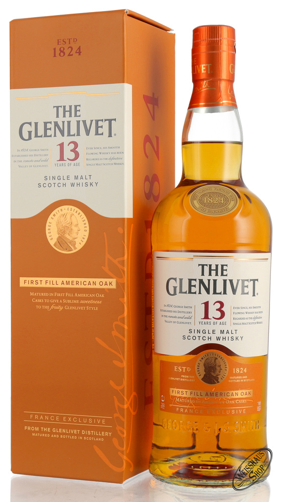 E-shop The Glenlivet First Fill American Oak 13y 40% 0,7L v kartóne