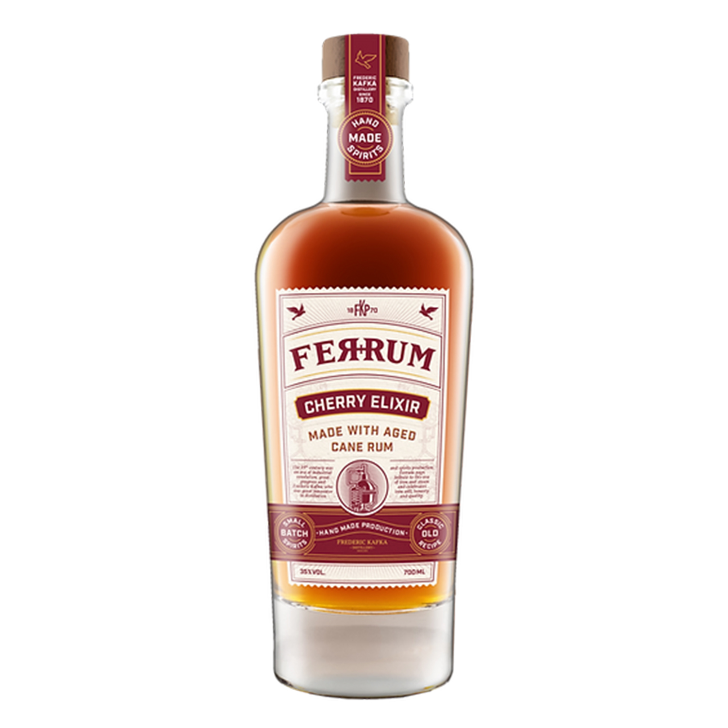 Ferrum Cherry Elixír 35% 0,7 l (čistá fľaša)