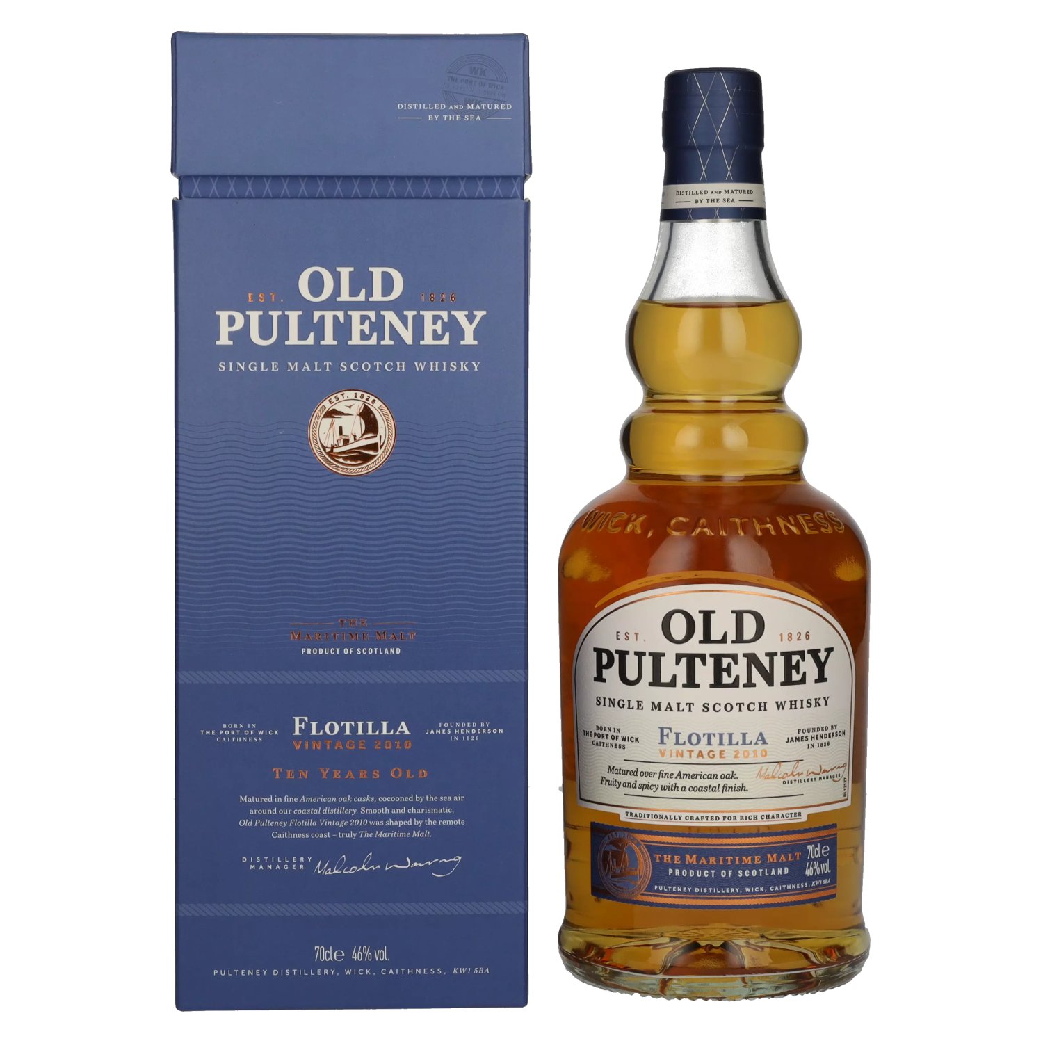 E-shop Old Pulteney FLOTILLA Vintage 10y 2010 46% 0,7 l (tuba)