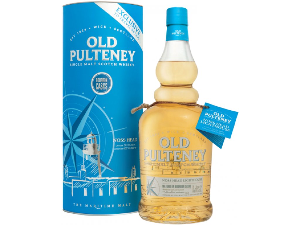 E-shop Old Pulteney NOSS HEAD Lighthouse Bourbon Casks Single Malt 46% 1 l (tuba)