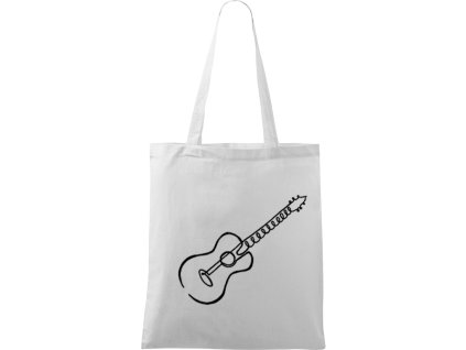 Ručně malovaná bavlněná taška 42 x 38 cm (Barva ČERNÁ, Motiv ručně malované tašky Trumpeta 1)