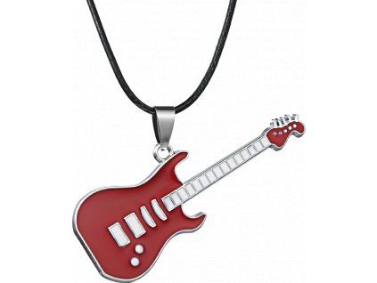 reddot shop cz retizek kozeny s priveskem elektricka kytara cervena 1