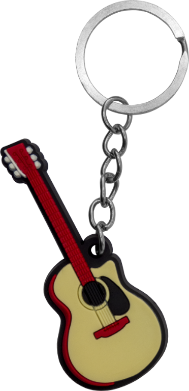 Přívěsek na klíče silikonový - Elektroakustická kytara