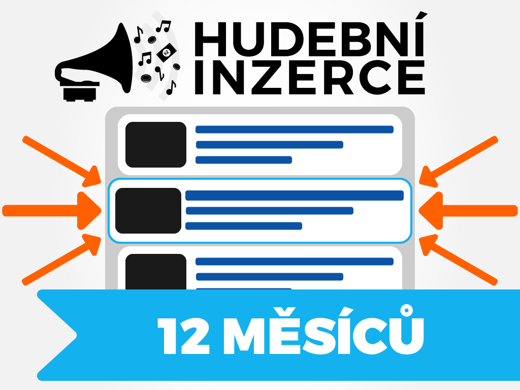 Zvýraznění inzerátu na Hudební inzerci Doba trvání: 12 měsíců