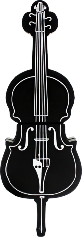 USB Flash disk - 64 GB - USB 3.0 - Violoncello - Černé