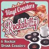 reddot shop cz podtacky set 6 ks retro lp vinyl cervene rockabilly 3