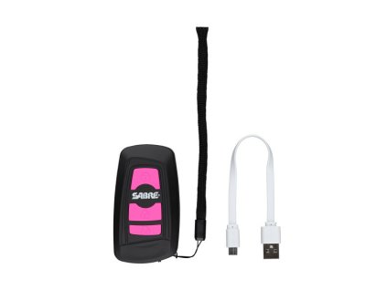 332 paralyzer sabre key fob stun gun 3 in 1 ruzovy