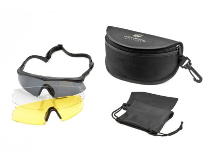 sawfly deluxe black with yellow lens