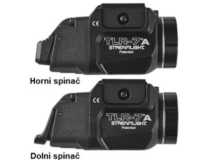 785 streamlight tlr 7a s inovovanymi spinaci podvesna svitilna 500 lm cerna