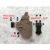 VNITŘNÍ POUZDRO IWB (barva kydex černá, montáže fold over clip 40 mm, zbraň CZ P-09)