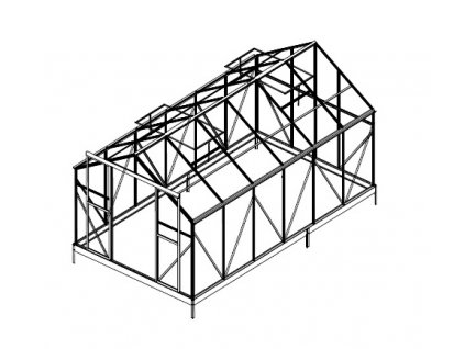 Náhradní prosklení pro skleník LANITPLAST PLUGIN 8x14 PC 4 mm LG3057