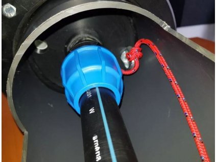 Instalační hlavice na vrt 125mm, 1", s odvzdušněním