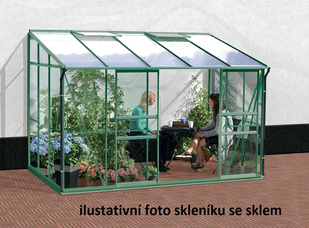 Levně Skleník VITAVIA IDA 6500 PC 4 mm zelený LG1129 Záruka 10 let na nerozbitnost krupobitím