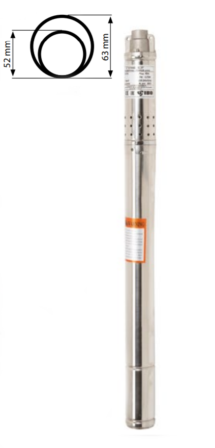 Ponorné čerpadlo do vrtu IBO 2" STING 230V, 0,37kW, kabel 14m Obrázek