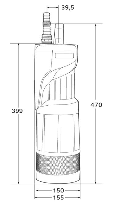 EASY PUMP Ponorné čerpadlo EASY DEEP 750 A - NV Obrázek