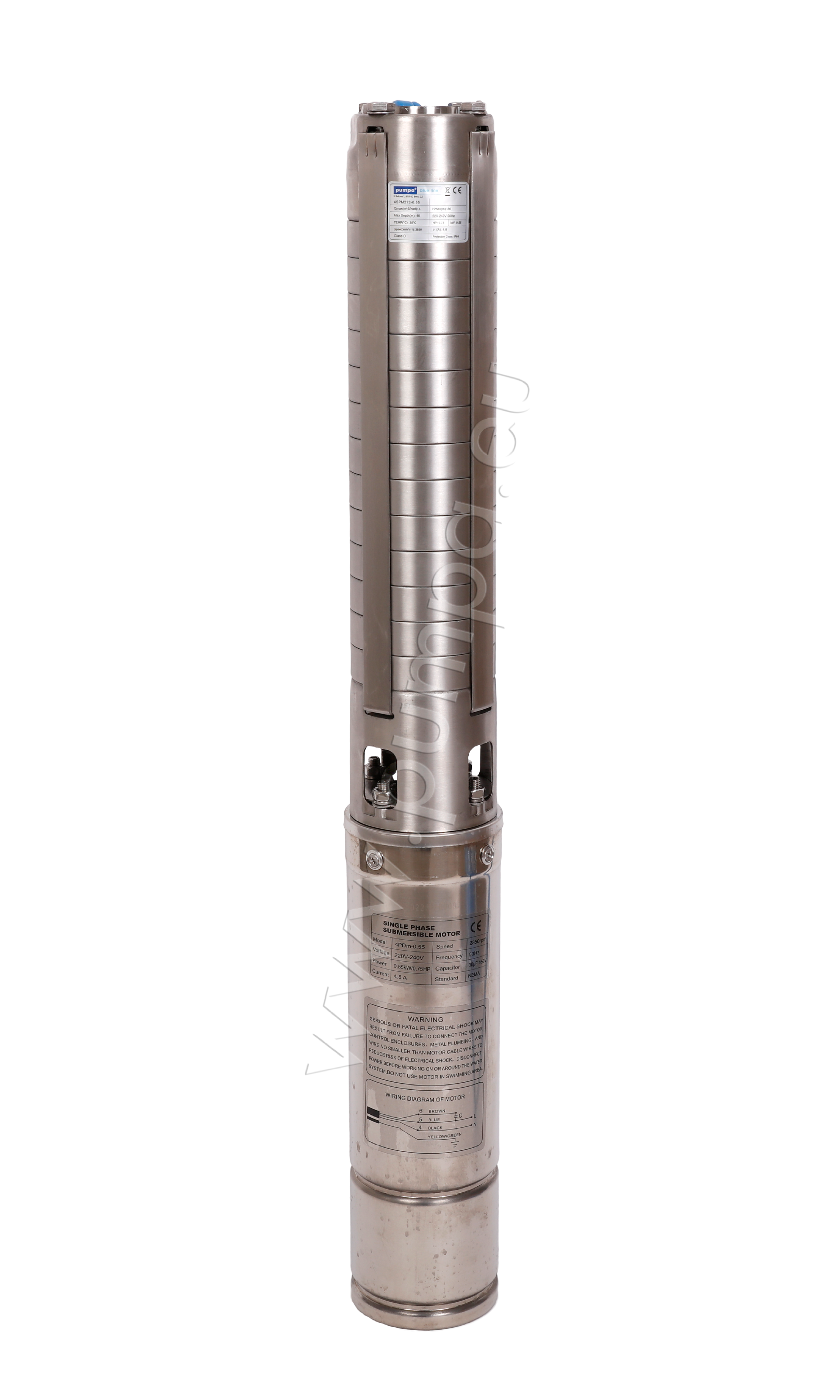 PUMPA blue line 4SPM 223 1,1kW 230V, ponorné čerpadlo, kabel 50m, spínací skříň Obrázek