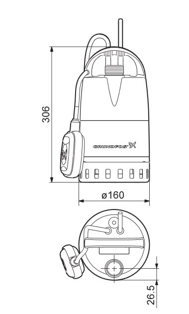 GRUNDFOS UNILIFT CC5 96280966 Obrázek