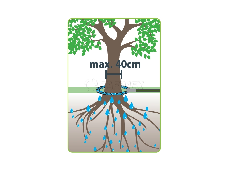 Průsakový zavlažovač pro jednotlivé stromy Obrázek