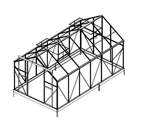 Levně Náhradní prosklení pro skleník LANITPLAST PLUGIN 8x14 PC 4 mm LG3057