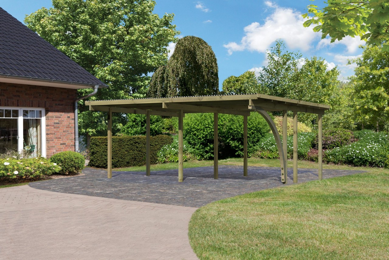 Levně Dvojitý carport KARIBU ECO 1A 62037 LG3141