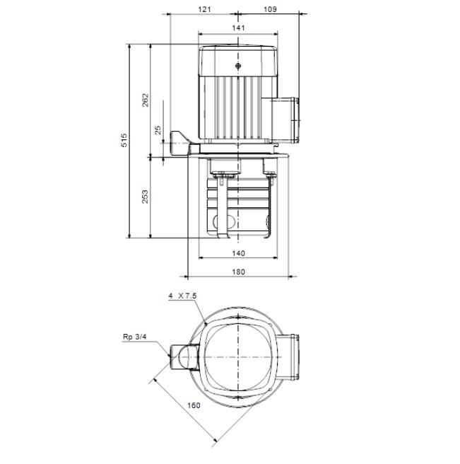 Čerpadlo GRUNDFOS MTH2-9/9 (98992649) Obrázek