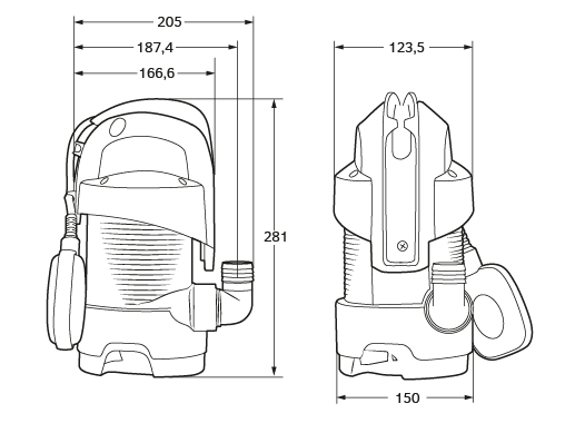 EASY PUMP Kalové čerpadlo EASY DW 400 Obrázek