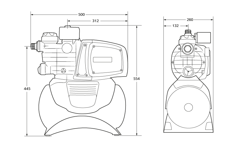 EASY PUMP Domácí vodárna EASY BOOST 1100 Digital Obrázek