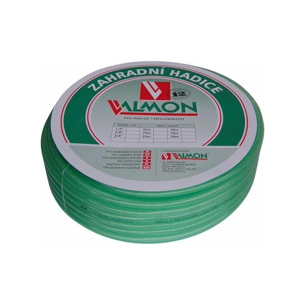 Levně Zahradní hadice VALMON PVC 3/4" - propletená Délka hadice: 10 m