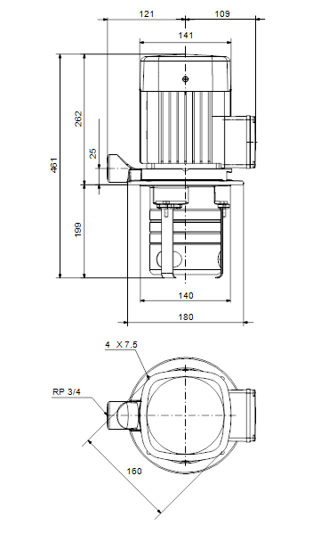 Čerpadlo GRUNDFOS MTH 2-6/6 A-W-A-AQQV (98992621) Obrázek