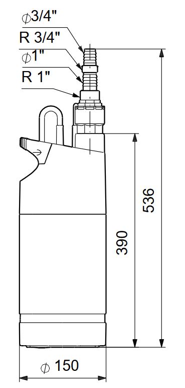 Grundfos SB 3-35A + kabel 15 m 97686701 Obrázek