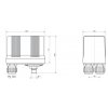 Rozměr - Tlakový spínač TSA3S05M 0,12-0,23 MPA “M“