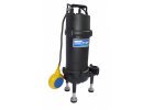 Sump pumps with cutting equipment