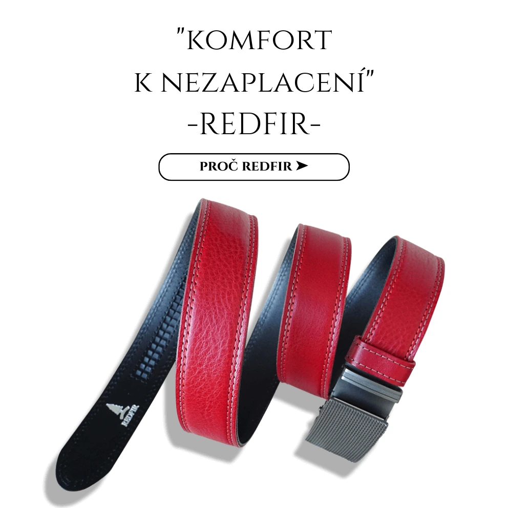 Unikátní opasky REDFIR pro pány i pro dámy