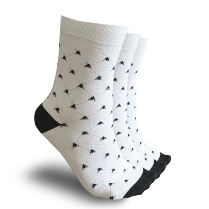 Bavlněné ponožky bílé sada REDFIR 1