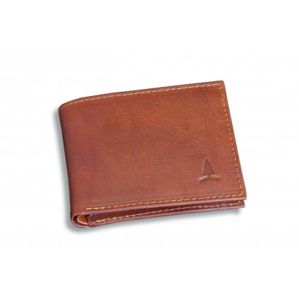 Hnědá kožená pánská peněženka Brandy REDFIR 1