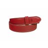 automatický kožený červený opasek REDFIR