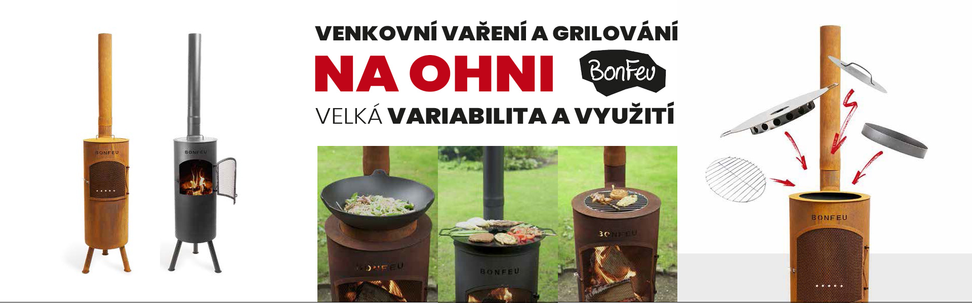 BONFEU zahradní kamna