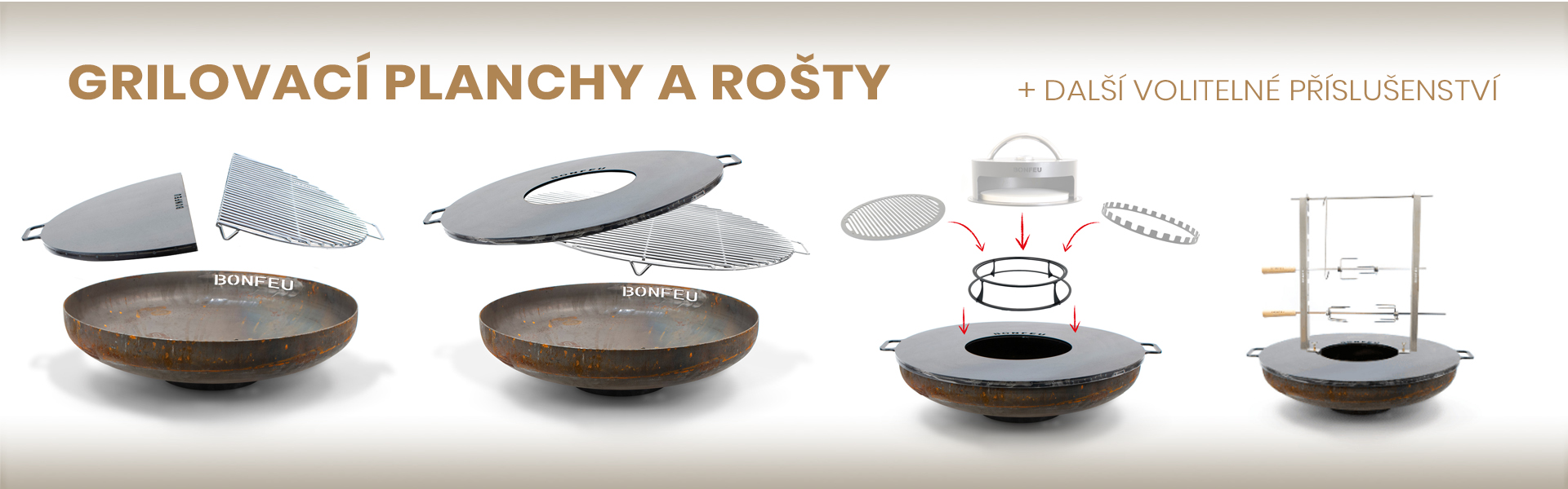 Grilovací rošty a desky/planchy