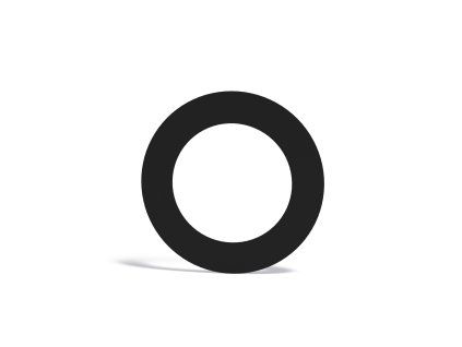 BAS12.200 Rosette round 200 mm 9005