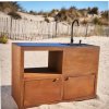 02 Corten ostrovní pult dvirka se dřezem R