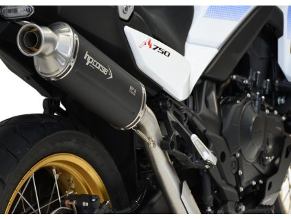 Výfuk HP CORSE SP-2 SHORT BLACK TITAN / HONDA TRANSALP 750 (23-26)