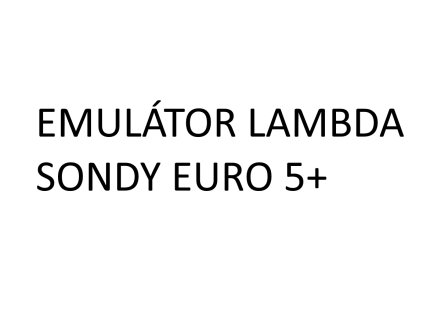 Odstranění chybového hlášení EURO5+