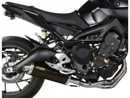 Výfuk MIVV STORM OVÁL BLACK NERO / Yamaha MT-09 (14-20)