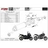 Výfuk MIVV STORM GP BLACK NERO / Honda NC 750 S / X (16-22) / INTEGRA 750 (16-20)