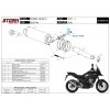 Výfuk MIVV Storm Ovál Inox / Honda CB 500X (17-22)