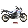 Výfuk MIVV STORM OVÁL INOX / HONDA TRANSALP 750 (23-26)