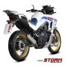 Výfuk MIVV STORM OVÁL INOX / HONDA TRANSALP 750 (23-26)