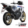 Výfuk MIVV OVÁL INOX NERO / HONDA TRANSALP 750 (23-26)
