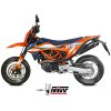Výfuk MIVV STR-1 INOX NERO / KTM 690 ENDURO / R (21-24) / KTM SMC 690 / R (21-24)