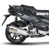 GILERA FUOCO 500 2007-16 výfuk Akrapovič NEREZ HEXAGON DUAL EXIT / S-PI4SO3-HRSS